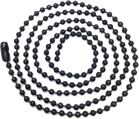Coolsteelandbeyond قطعتين علامة كلب الجيش العسكري مع قلادة رجالي من السيليكون الأسود، سلسلة كروية 28 بوصة in Kuwait