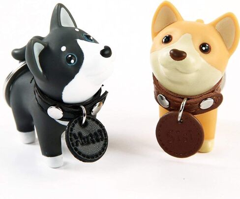 DomeStar Cute Dog Key Chain, Keyring Keychain for Boys Girls Kids Children Adults, Super Adorable Dog Key Ring in Saudi Arabia