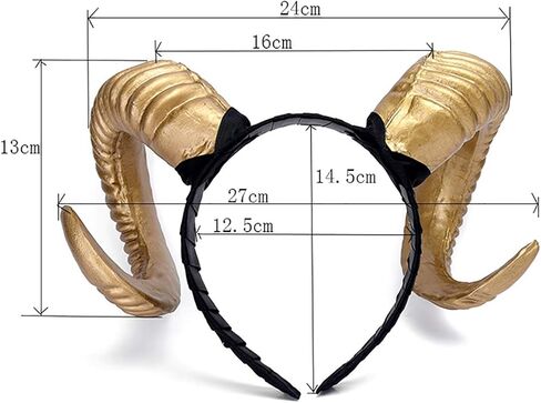 هالوين القوطية الأغنام القرن هوب عقال صور الدعائم الشعر التبعي اليدوية النساء الرجال فتاة صبي in Kuwait