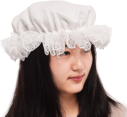 BLESSUME White Women's Mob Cap Colonial Mob Hat Costume Accessory in Saudi Arabia
