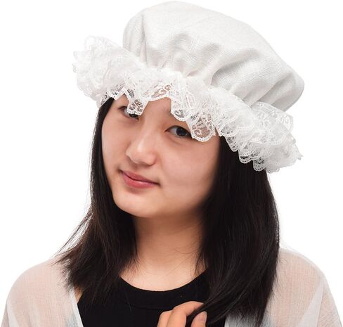 BLESSUME White Women's Mob Cap Colonial Mob Hat Costume Accessory in Saudi Arabia