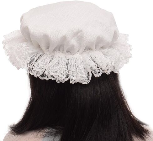 BLESSUME White Women's Mob Cap Colonial Mob Hat Costume Accessory in Saudi Arabia
