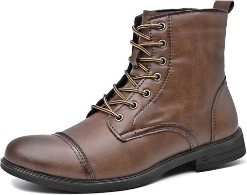LUODENGLANG Chukka Boots Casual Fashion Oxford Dress Boots Leather Lace Up Desert Ankle Boots Classic For Men Lightweight Anti Slip in Kuwait