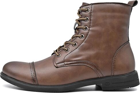 LUODENGLANG Chukka Boots Casual Fashion Oxford Dress Boots Leather Lace Up Desert Ankle Boots Classic For Men Lightweight Anti Slip in Kuwait