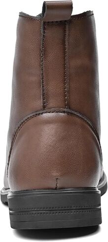 LUODENGLANG Chukka Boots Casual Fashion Oxford Dress Boots Leather Lace Up Desert Ankle Boots Classic For Men Lightweight Anti Slip in Kuwait