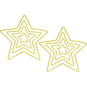 JUTTIRA, 8pcs Dream Catcher Metal Rings Gold Dreamcatcher Metal Hoops Star Shaped Macrame Ring for Crafts, Macrame Wall Hanging, Wedding Wreath Decor, 4 Sizes (2/4/6/8 inches) in Kuwait