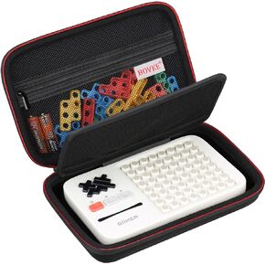 BOVKE Carrying Case for GiiKER Super Blocks Pattern Matching Puzzle Games, GiiKER Brain Teaser Toys Super Blocks Storage Bag for Kids & Teens, Mesh Pocket for Extra Puzzles and Accessories, Black