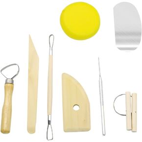 8 قطع أدوات الفخار الطين النمذجة أدوات أدوات الرسم القياسية نحت الطين أدوات ديي in Kuwait