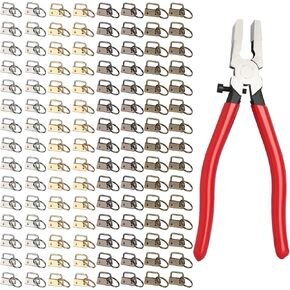 120 قطعة من ادوات مفتاح فوب 1 انش مع 1 مجموعة كماشة مفتاح فوب تتضمن 4 الوان من ادوات سلسلة المفاتيح لسوار المعصم وسلسلة المفاتيح وسلسلة المفاتيح in Kuwait