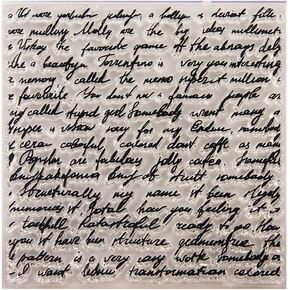 4.1 by 4.1 Inches Manuscripts Words Background Decoration Clear New Rubber Stamps for Scrapbooking Card Making Christmas Decors