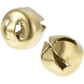 uxcell DIY Small Bells, 6mm/0.24-Inch 100pcs, Craft Bells Bulk DIY Bells for Christmas Festival Decoration Party Home, Golden