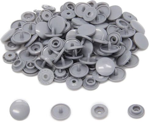 100 Sets KAM Snaps Buttons, BetterJonny Size 20 T5 Glossy Round Resin Plastic Buttons Fasteners Punch Poppers for Cloth Diaper/Bibs/Towels/Nappies in Saudi Arabia