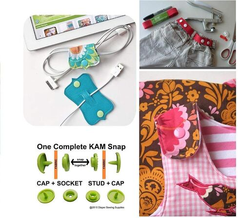 100 Sets KAM Snaps Buttons, BetterJonny Size 20 T5 Glossy Round Resin Plastic Buttons Fasteners Punch Poppers for Cloth Diaper/Bibs/Towels/Nappies in Saudi Arabia