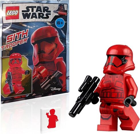 LEGO Star Wars Episode 9 The Rise of Skywalker Minifigure - Red Sith Trooper (with Blaster) and Minifigureland Tile - 4 Pack in Saudi Arabia