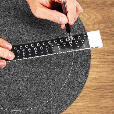 دليل مسطرة الزخرفة القماشية من KINGRIA لمحاذاة الفينيل ومسطرة الزخرفة الأكريليك أداة الخياطة اليدوية وإكسسوارات المسطرة للطباعة على الجلد والقماش in Kuwait