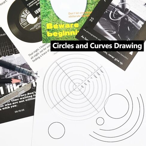 دوائر التماس، قالب قياس الخياطة المسطرة للأنماط المرسومة، تحديد خطوط الخياطة، بدلات الحاشية، مقاسات مختلفة، أدوات الخياطة اليدوية اليدوية، دليل القرص in Kuwait