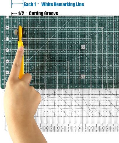 Quilting Ruler- 12.5 * 12.5" Slotted Rulers for Quilting and Sewing Quilt Strip Rulers for Fabric Precise Cutting in Kuwait