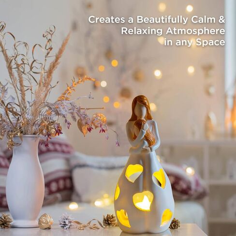 Memorial Gifts Moon Angel Figurines Tealight Candle Holder, Sympathy Gifts for Loss of Loved One, Bereavement Gifts Funeral, Remembrance, Memory Home Decorations in Kuwait