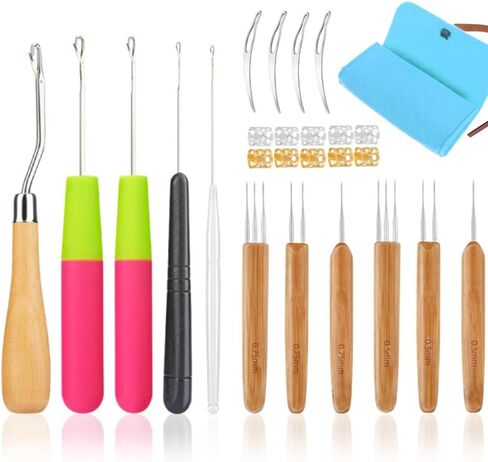 إبرة كروشيه دريدلوك، خطافات كروشيه للشعر، أداة تشابك بخطاف المزلاج in Kuwait