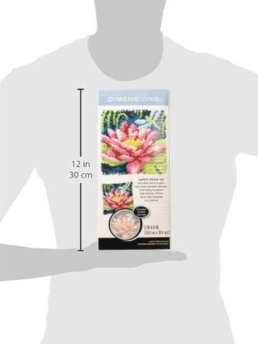 Dimensions Arts and Crafts Dragonfly and Lily Pad Latch Hook Kit, 12''L x 12''H in Saudi Arabia