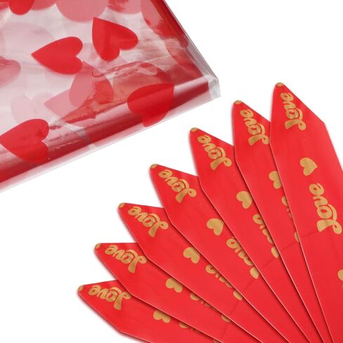 20 Pack Clear Basket Bags Pull Bow Set 10 Pack Packaging Bags Cello Cellophane Wrap and 10 Pack Ribbon Bows … (Red 30 * 44inches) in Saudi Arabia