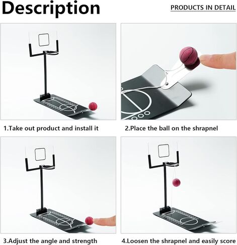 العاب كرة سلة صغيرة لسطح المكتب من ويكروفون، مناسبة للالعاب المكتبية في الاماكن المغلقة والمفتوحة، العاب مبتكرة ومبتكرة هي افضل الهدايا للبالغين والاطفال والاولاد والبنات. in Kuwait
