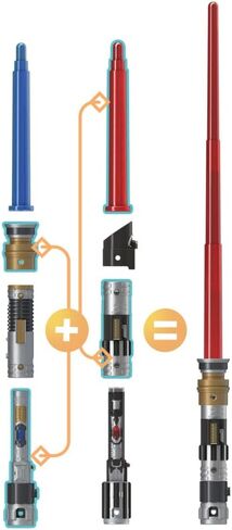 STAR WARS Lightsaber Forge OBI-Wan Kenobi Electronic Blue Lightsaber, Customizable Roleplay Toy, Toy for Kids Ages 4 and Up in Saudi Arabia