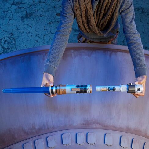STAR WARS Lightsaber Forge OBI-Wan Kenobi Electronic Blue Lightsaber, Customizable Roleplay Toy, Toy for Kids Ages 4 and Up in Saudi Arabia