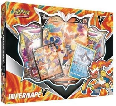 Pokemon Lost Origin Infernape V Box Set: 4 Booster Packs + promos! in Saudi Arabia