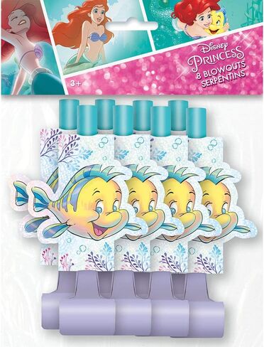 Little Mermaid Flounder Party Blowouts | 5.88" x 2" | 8 Pcs in Saudi Arabia
