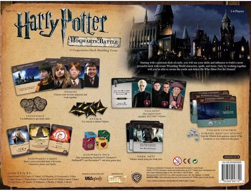 USAOPOLY Harry Potter Hogwarts Battle Cooperative Deck Building Card Game | Official Licensed Merchandise Board Great Gift for Fans Movie artwork For 132 months to 1188 months in Kuwait