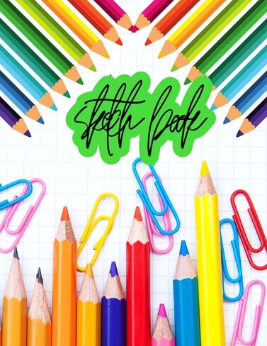 Sketch Book For Kids: A4 size drawing notebook 100 pages of blank white sheets and lined "one by one with a" beautiful cover | Large A4 drawing book for children in Saudi Arabia