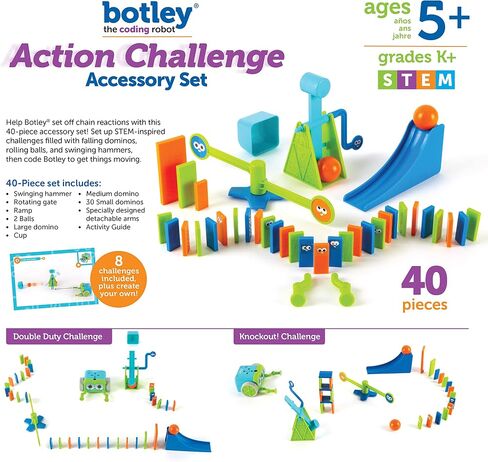 Learning Resources Botley The Coding Robot Action Challenge Accessory Set, 40 Pieces, Ages 5+, STEM Toys in Saudi Arabia