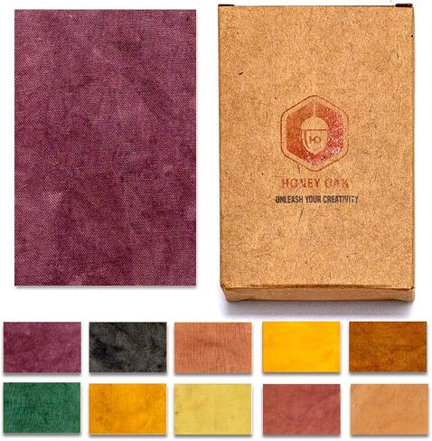 Fabric Dye with Natural Extract Colors | Ideal for Coloring Clothes Scarves Bags Bandanas | DIY Art & Craft Set for Kids and Adults | Painting Party Supplies (Brown) in Kuwait