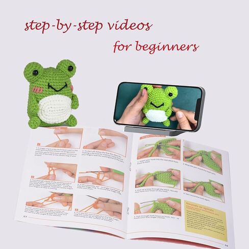 طقم كروشيه Zipits، طقم كروشيه مكون من 3 قطع للمبتدئين، طقم حياكة للأطفال البالغين مع دروس فيديو وتعليمات خطوة بخطوة، طقم كروشيه للمبتدئين مع حيوانات كروشيه لطيفة، بومة الضفدع والبطريق in Kuwait