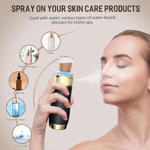 بيلكاس مجموعة ادوات المكياج الاساسية بدون اسلاك مع فرشاة هوائية احترافية لكريم الاساس مع ضاغط بخاخ محمول باليد للوجه في المنزل والمنتجعات الصحية in Kuwait