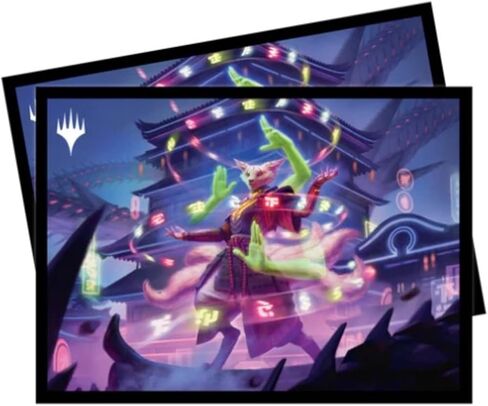 Ultra PRO - March of The Machine 100ct Deck Protector Sleeves ft. Archangel Elspeth for Magic: The Gathering, Protect & Store Collectible Trading Cards & Gaming Cards, Prevent Card Damage in Kuwait