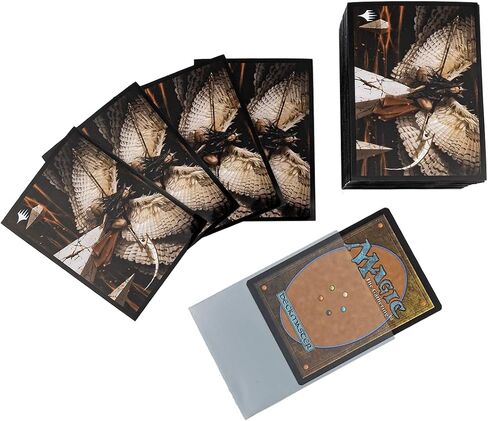 Ultra PRO - March of The Machine 100ct Deck Protector Sleeves ft. Archangel Elspeth for Magic: جمع وحماية وتخزين بطاقات التداول وبطاقات الألعاب القابلة للتحصيل، ومنع تلف البطاقة in Kuwait