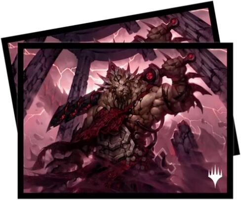 Ultra PRO - March of The Machine 100ct Deck Protector Sleeves ft. Archangel Elspeth for Magic: جمع وحماية وتخزين بطاقات التداول وبطاقات الألعاب القابلة للتحصيل، ومنع تلف البطاقة in Kuwait