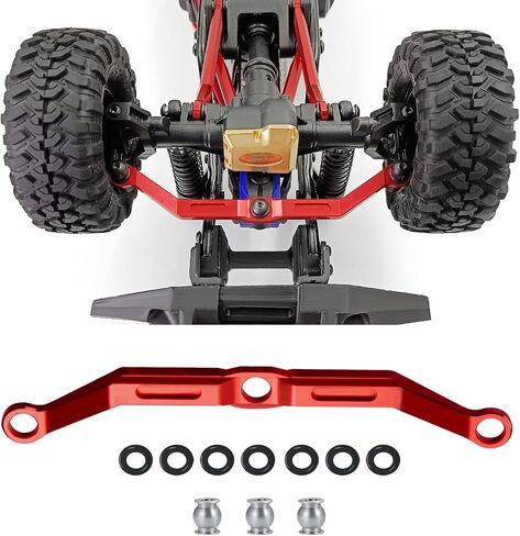 RCLIONS Aluminum Steering Link for 1/18th TRX4M RC Crawler Car Upgrades (Black) in Saudi Arabia