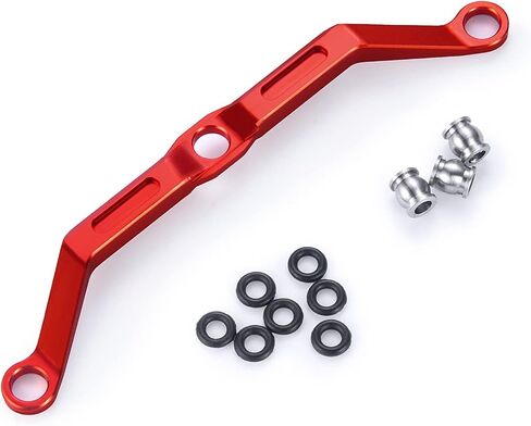 RCLIONS Aluminum Steering Link for 1/18th TRX4M RC Crawler Car Upgrades (Black) in Saudi Arabia