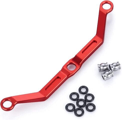 RCLIONS Aluminum Steering Link for 1/18th TRX4M RC Crawler Car Upgrades (Black) in Saudi Arabia