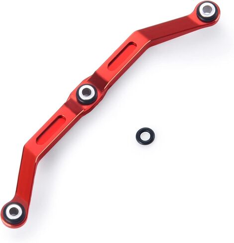 RCLIONS Aluminum Steering Link for 1/18th TRX4M RC Crawler Car Upgrades (Black) in Saudi Arabia