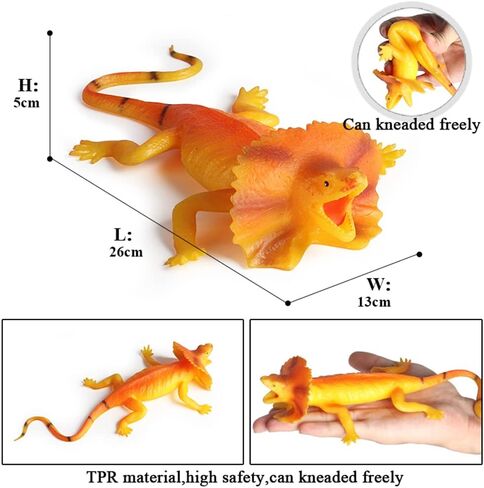 RCOMG Rubber Ocean Animal Toys, 3PCS TPR Stretchy Sea Creature Figures, Realistic Soft Squishy Animals Toys for Kids, Perfect for Bath Toys in Kuwait
