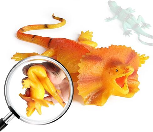 RCOMG Rubber Ocean Animal Toys, 3PCS TPR Stretchy Sea Creature Figures, Realistic Soft Squishy Animals Toys for Kids, Perfect for Bath Toys in Kuwait