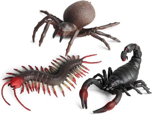 RCOMG Rubber Ocean Animal Toys, 3PCS TPR Stretchy Sea Creature Figures, Realistic Soft Squishy Animals Toys for Kids, Perfect for Bath Toys in Kuwait