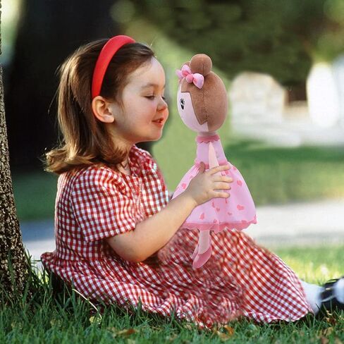 Conzy Stuffed Baby Doll Gifts for Girl 44CM Super Soft Buddy Cuddly Baby Girl Plush Toy Gifts wtih Gift Bag 17.3 Inches in Standing (Pink) in Kuwait