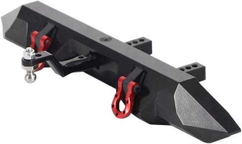 مصد خلفي من الألومنيوم RZXYL مع وصلة وصلة مقطورة لأجزاء ترقية الزاحف 1/10 Traxxas TRX4 RC (أسود) in Kuwait
