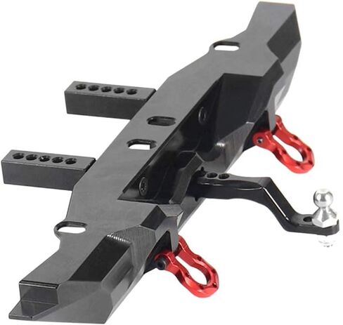 مصد خلفي من الألومنيوم RZXYL مع وصلة وصلة مقطورة لأجزاء ترقية الزاحف 1/10 Traxxas TRX4 RC (أسود) in Kuwait