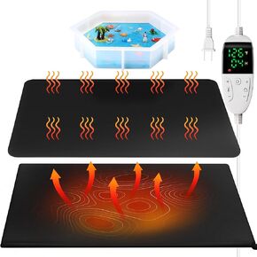 Resin Heating Mat, Fast Resin Curing Machine with Timer and Silicone Mat, Large Drying Pad for Perfect Resin Results - Quick Drying for DIY Epoxy Resin, Resin Molds, Silicone Molds - Resin Kit in Kuwait